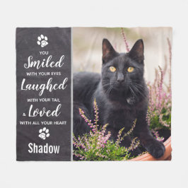 Manta Polar Mascota Memorial Keepsake Cat Photo