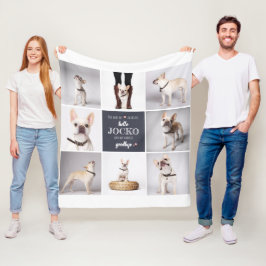 Manta Polar Mascota Memorial Sympathy Cita Keepsake Collage de