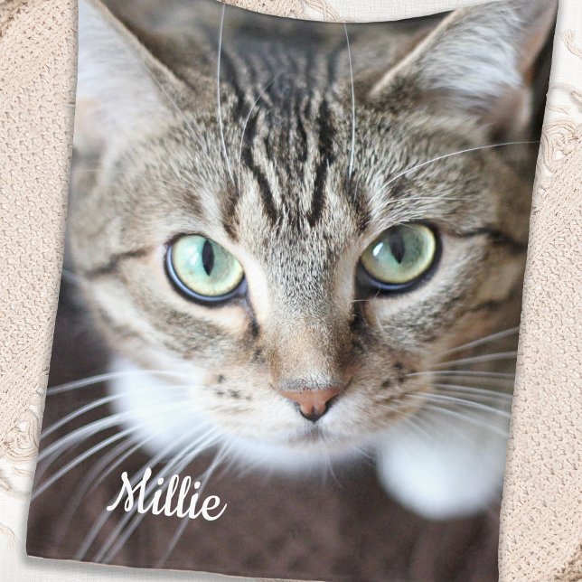 Manta Polar Mascota personalizado foto gato perro amante (Subido por el creador)