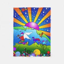 Mascota World Fleece Blanket