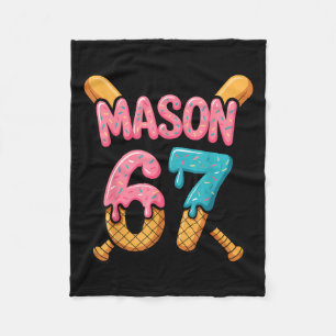 Manta Polar Mason 67 Helado Goteo Béisbol