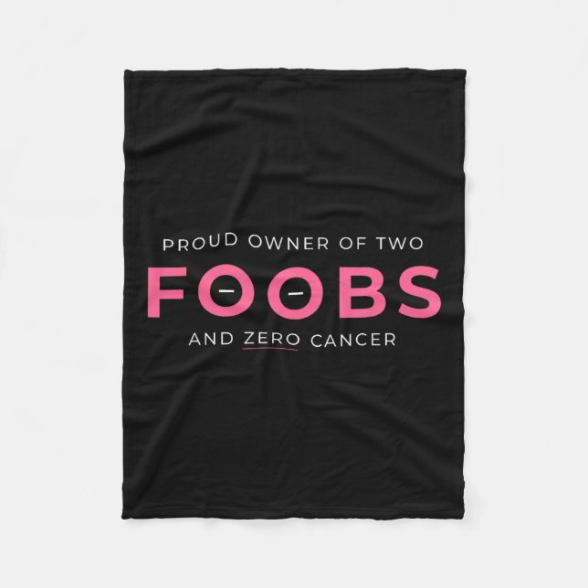 Manta Polar Mastectomía De Reconstrucción Del Cáncer Orgullosa (Anverso)