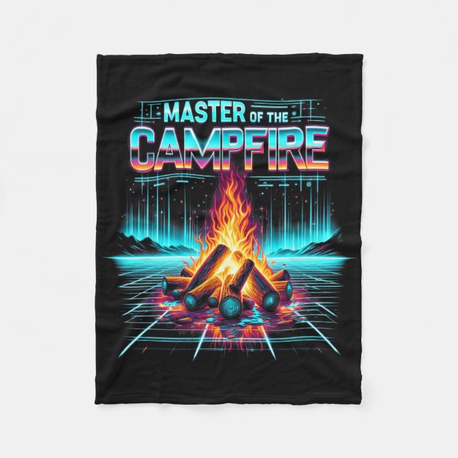 Manta Polar Master Of The Campfire Dad Men Camping Enthusiast  (Anverso)
