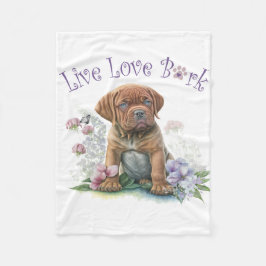 Manta Polar Mastiff Dog Mom Floral