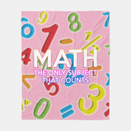 Manta Polar Matemáticas citan a Guay moderna Girly rosado dici