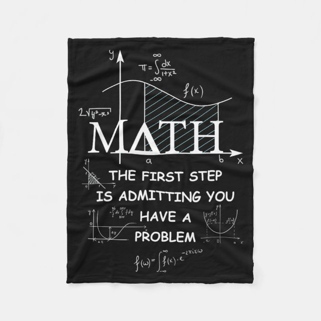 Manta Polar Matemáticas El Primer Paso Es Admitir Que Tienes U (Anverso)