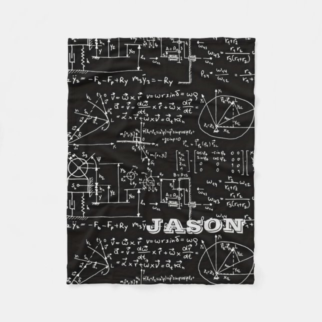 Manta Polar Matemáticas Geeky de la matemáticas personalizadas (Anverso)