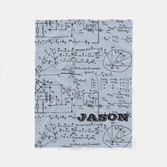 Manta Polar Matemáticas Geeky de la matemáticas personalizadas (Anverso)