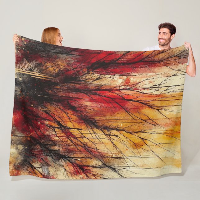 Manta Polar Material gráfico abstracto 9 - (In situ)