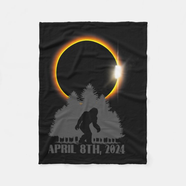 Manta Polar Material gráfico de eclipse solar total Sasquatch  (Anverso)