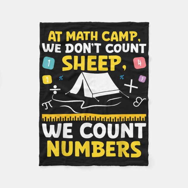 Manta Polar Math Camp Math Camper Matemático Camping Mathem (Anverso)