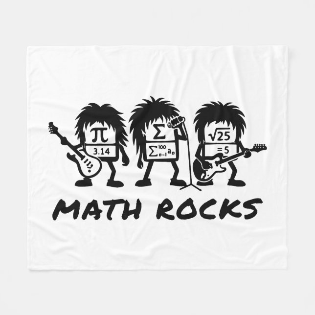 Manta Polar Math Rocks Academic Rock Band Humor (Frente (Horizontal))