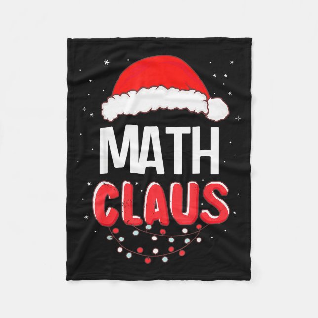 Manta Polar Math Santa Claus Christmas Matching Costume  (Anverso)