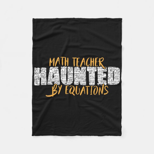 Manta Polar Math Teacher Scary Math Lover Mathematics Hallowee (Anverso)
