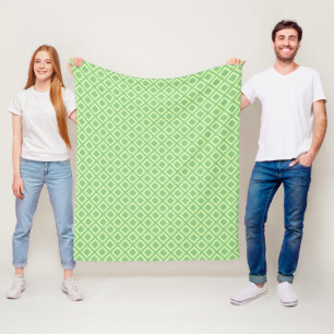 Manta Polar Matiz de patrón geométrico DIY en cualquier colo
