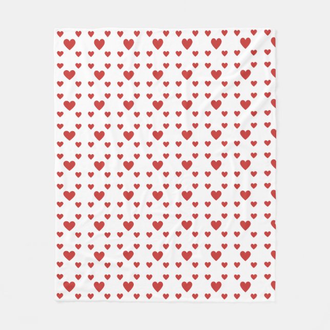 Manta Polar Matrícula con corazones (Anverso)