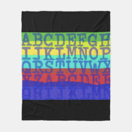 Manta Polar Matrícula con letras inglesas