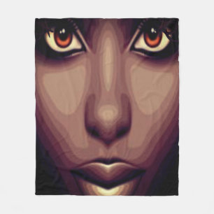 Manta Polar Matrícula de belleza marrón