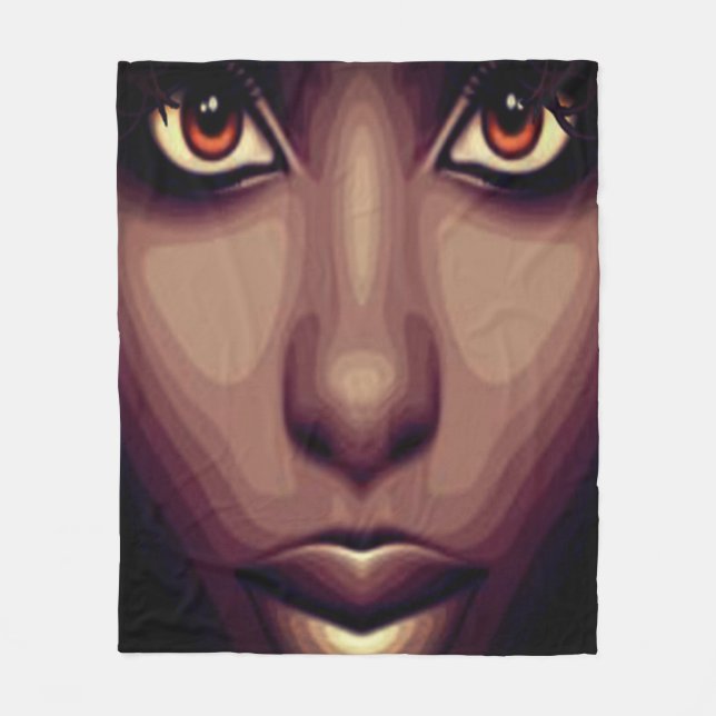 Manta Polar Matrícula de belleza marrón (Anverso)