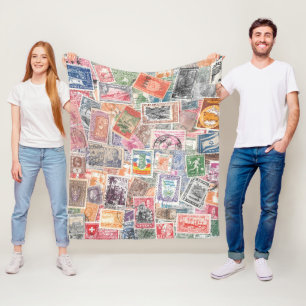 Manta Polar Matrícula de colección de sellos para los amantes