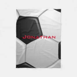 Manta Polar Matrícula de diseño de fútbol