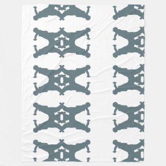 Manta Polar Matrícula De Feldenkrais - Patrón Rolling En Gris