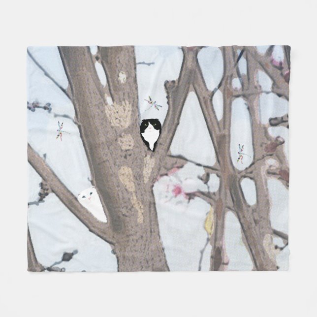 Manta Polar Matrícula de fleta media con burbujas de primavera (Frente (Horizontal))