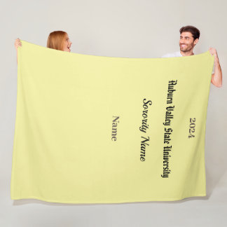 Manta Polar Matrícula de fleta personalizada de Sorority Colle