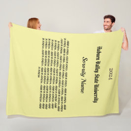 Manta Polar Matrícula de fleta personalizada de Sorority Colle