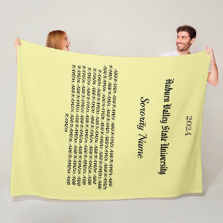 Manta Polar Matrícula de fleta personalizada de Sorority Colle