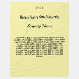 Manta Polar Matrícula de fleta personalizada de Sorority Colle