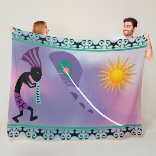 Manta Polar Matrícula de la Fleece Kokopelli del Suroeste
