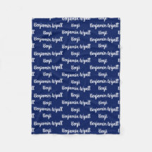 Matrícula de la Fleece Personalizada para Niños