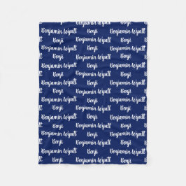 Manta Polar Matrícula de la Fleece Personalizada para Niños