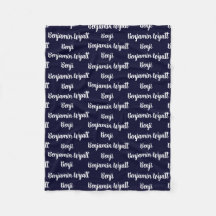 Matrícula de la Fleece Personalizada para Niños