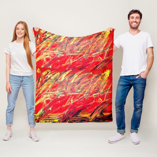 Manta Polar Matrícula de la funda del Personalizado abstracto  (In situ)