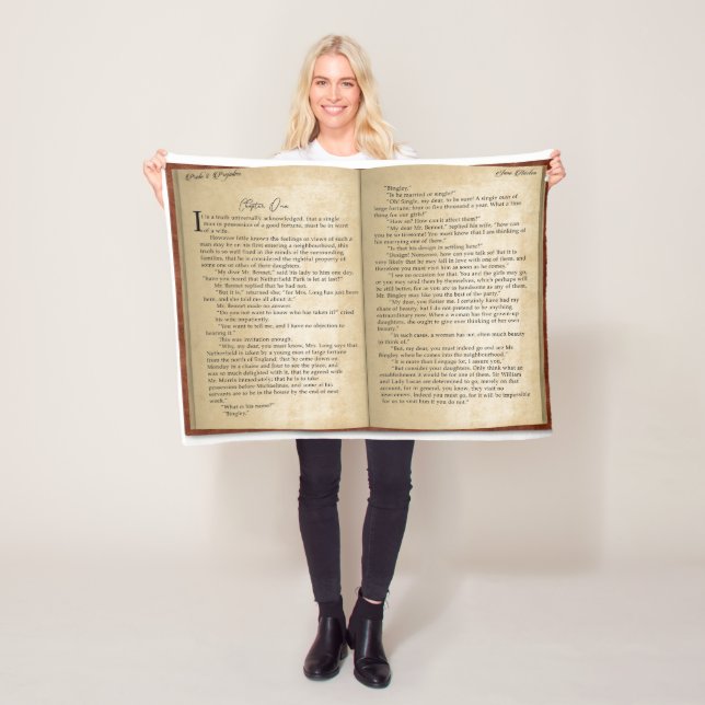 Manta Polar Matrícula de Orgullo y Prejuicio (In situ)