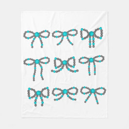 Manta Polar Matrícula de piedra turquesa