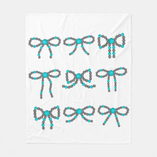 Manta Polar Matrícula de piedra turquesa