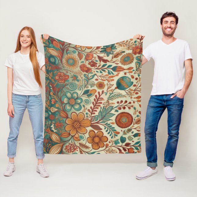 Manta Polar Matrícula de Tapiz de Arte Popular Dorado (In situ)