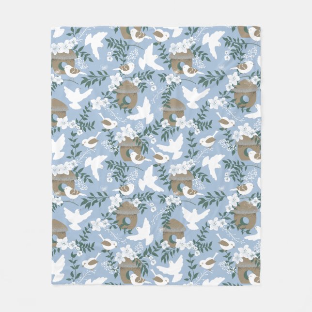 Manta Polar Matrícula para bebés nacidos en invierno (Anverso)