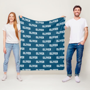 Manta Polar Matrícula Personalizado de nombres personalizada p