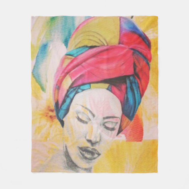 Manta Polar Matrícula QUEENIFICENT Media Fleece Blanket (50x60 (Anverso)