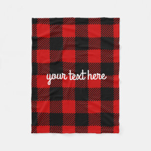 Manta Polar Matrícula roja personalizada de búfalo