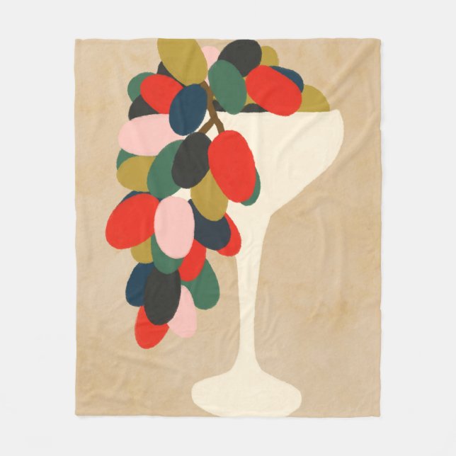 Manta Polar Matriz de uvas (Anverso)