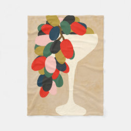 Manta Polar Matriz de uvas