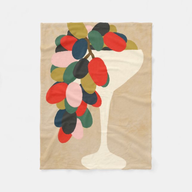 Manta Polar Matriz de uvas (Anverso)