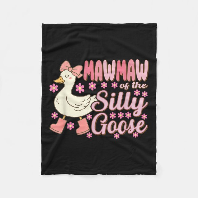 Manta Polar Mawmaw Goose On The Loose Funny Birthday Matching  (Anverso)