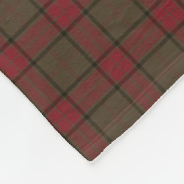 Manta Polar Maxwell Clan Red and Brown Hunting Tartán