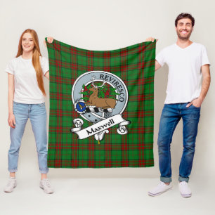 Manta Polar Maxwell Hunting Clan Badge Tartan Plaid
